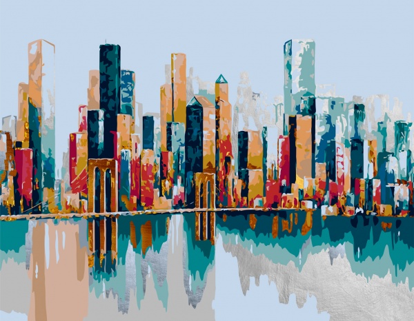 Картина по номерам Golden City 35x45 см Rosa Start 