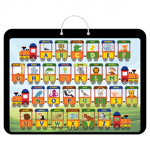 Доска двусторонняя MAXGROUP магнитная с алфавитом англ. 30x40 см NM-279 