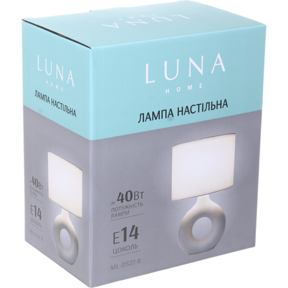 Настільна лампа Luna 1x40 Вт E14 бежевий ML-D527-B
