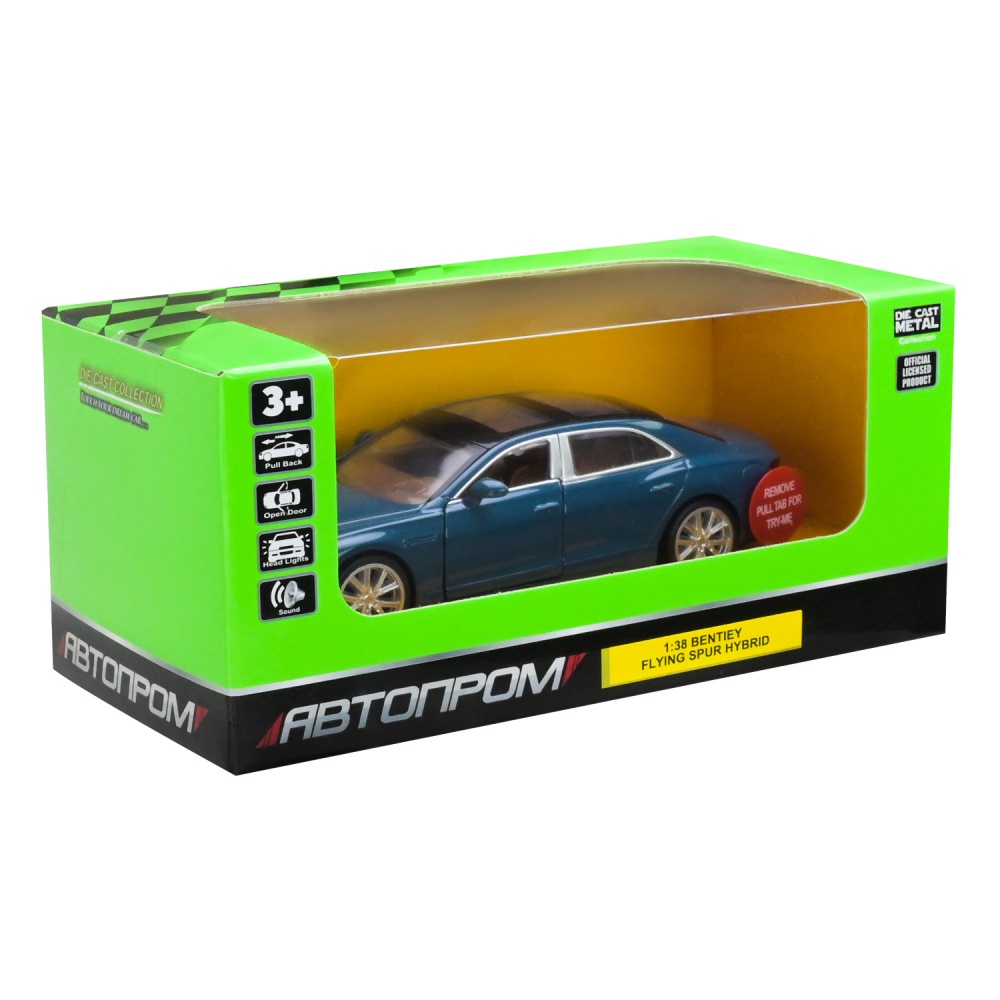 Машинка Автопром 1:38 Bentley Flying Spur Hybrid 68722