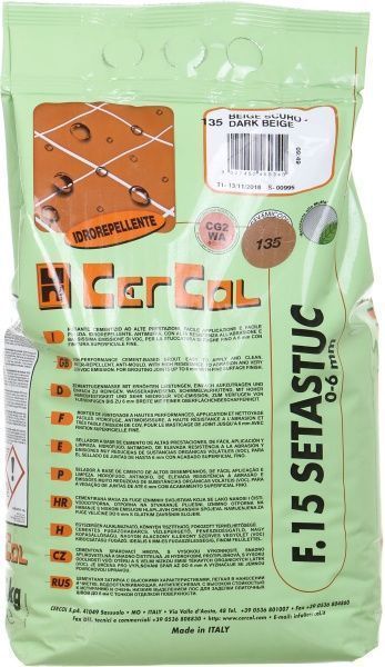 Фуга Cercol F.15 Setastuc 135 5 кг Темный беж 