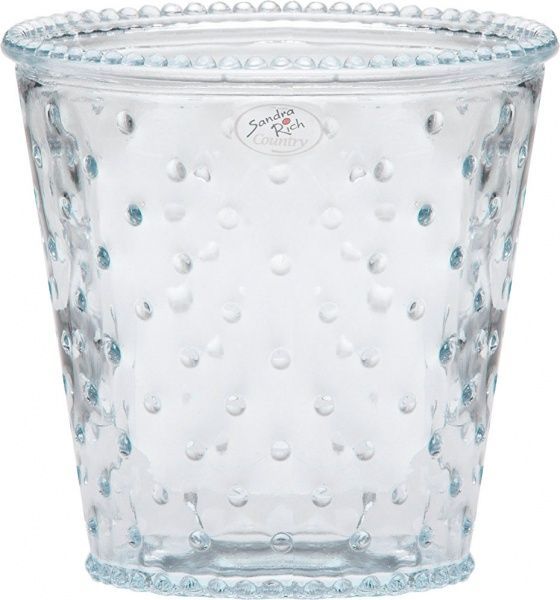 Кашпо стеклянное Sandra Rich Vintage Secret Garden круглый 1,7л (194-12-99) прозрачный 