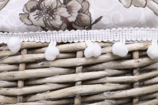 Корзина плетеная с текстилем Tony Bridge Basket 35x18/45 см EP19-8F-1 