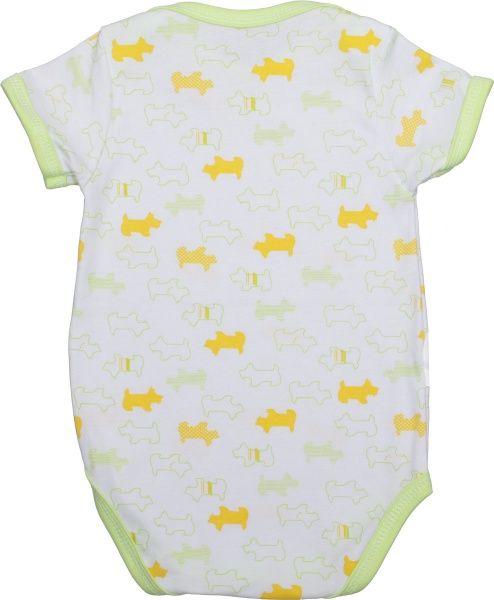 Боді дитяче Domtex Песики р.92 білий із принтом 155715 