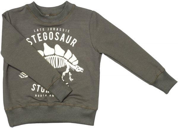 Світшот Маленькие люди 7 р.158 оливковий 