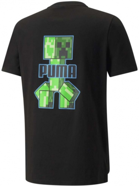 Футболка Puma MINECRAFT GRAPHIC TEE 53437401 р.S чорний