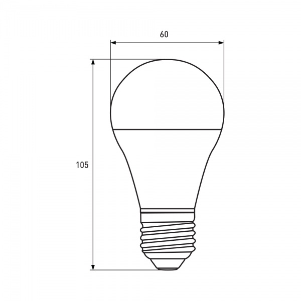 Лампа светодиодная Eurolamp 10 Вт A60 матовая E27 3000 К LED-A60-10272(A) 