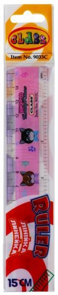 Линейка с принтом Lovely Kitties 15 см 9033C CLASS