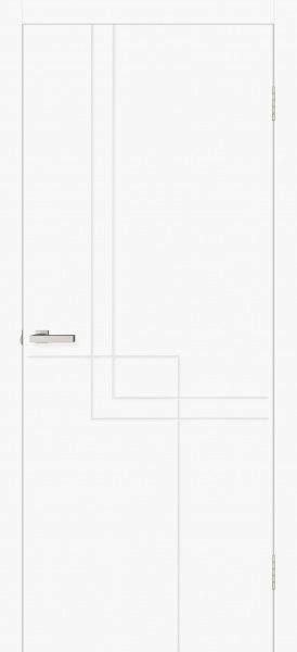 Дверне полотно ОМіС Cortex Геометрія 05 ПГ 600 мм білий silk matt 