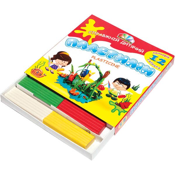 Пластилін Захоплення 12 кольорів 240 г 200304 Гамма UA