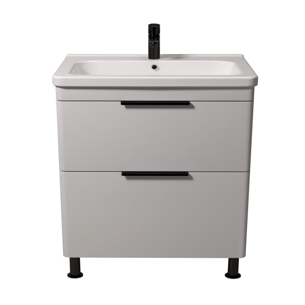 Тумба на ножках Мойдодыр Freya 80 с умывальником Creavit Ipek 80