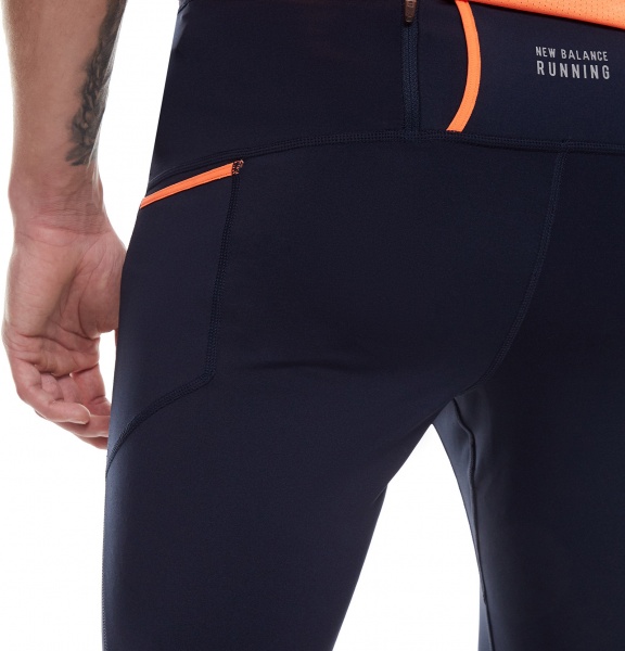 Лосины New Balance PRINTED IMPACT RUN MP21274ECL р.S синий