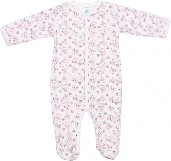 Чоловічок для дівчинки Моя планета Бантики Кмб801-1 р.74 білий із червоним 