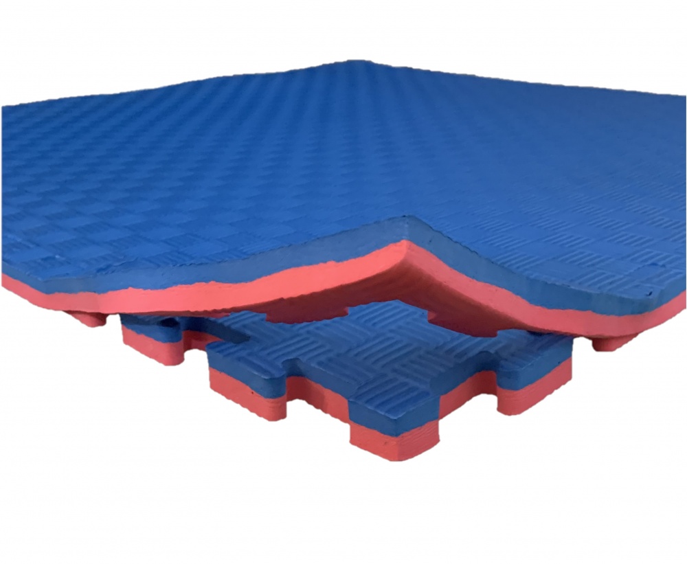 Коврик-пазл Termoizol ЭВА 100х100см красно/синий