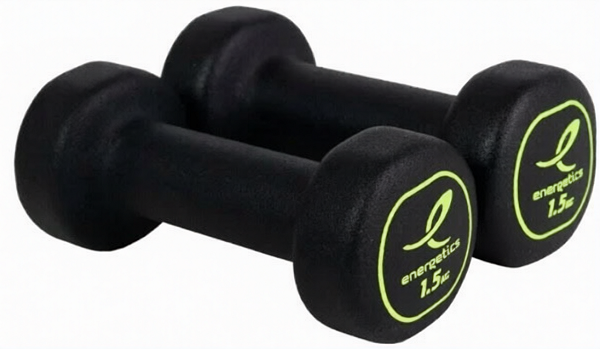 Гантели Energetics Neoprene Dumb. Pairs 106225-900050 Neoprene Dumbbells 2x1,5 кг черный
