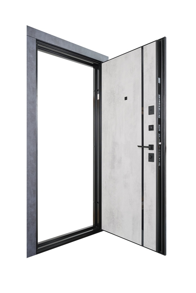 Дверь входная Abwehr MG3 (535+535) 086 Л (БТантр + БС) NEW бетон антрацит / оксид 2050x860 мм левая