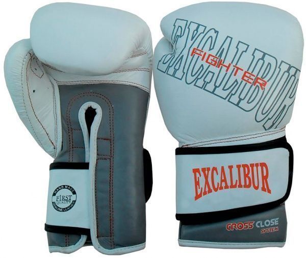 Боксерські рукавиці Excalibur 529-05 SS19 14oz білий із сірим
