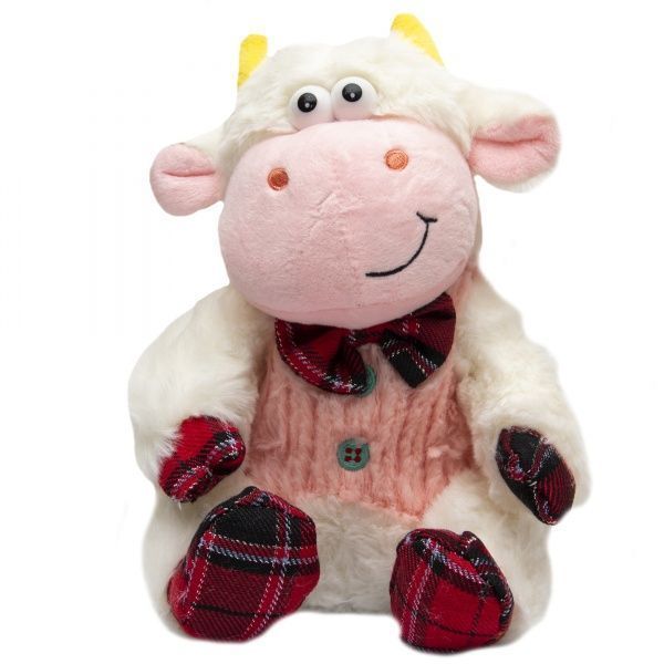 Мягкая игрушка Девилон Бычок в розовой жилетке 20 см 394547