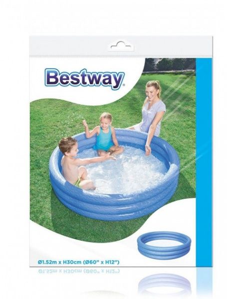 Бассейн Intex BW 51026 детский круглый, 152Х30 см, синий