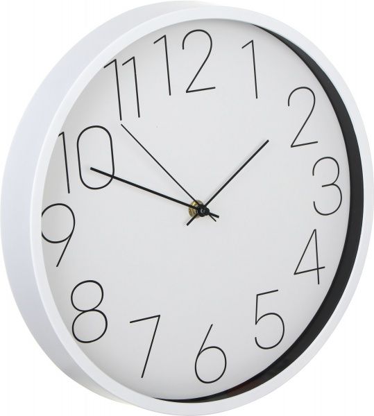 Годинник настінний Time 30,5x4 см білий