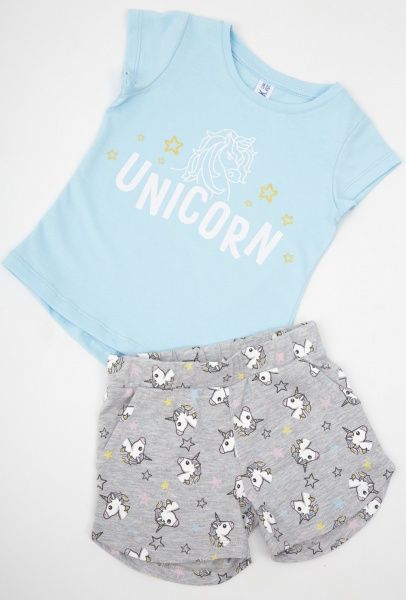 Костюм для дівчаток Luna Kids Unikorn р.110-116 блакитний 0033/12012 