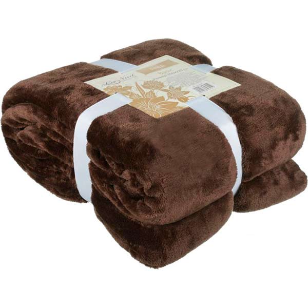 Плед La Nuit Basic brown 200x220 см