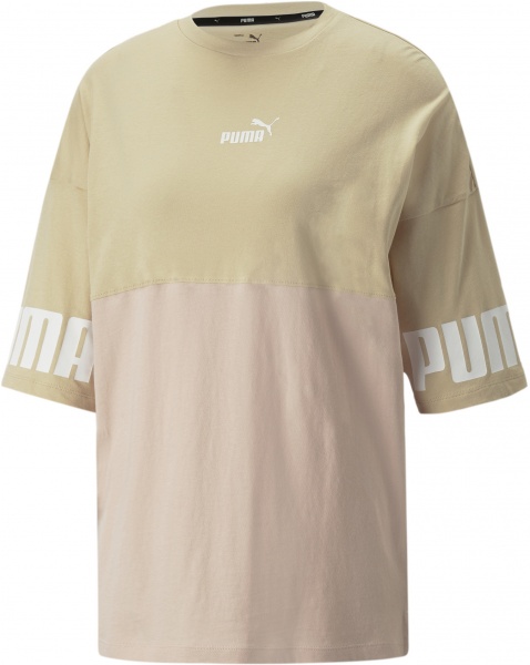 Футболка Puma Power Colorblock Tee 84995067 р.XL бежевий