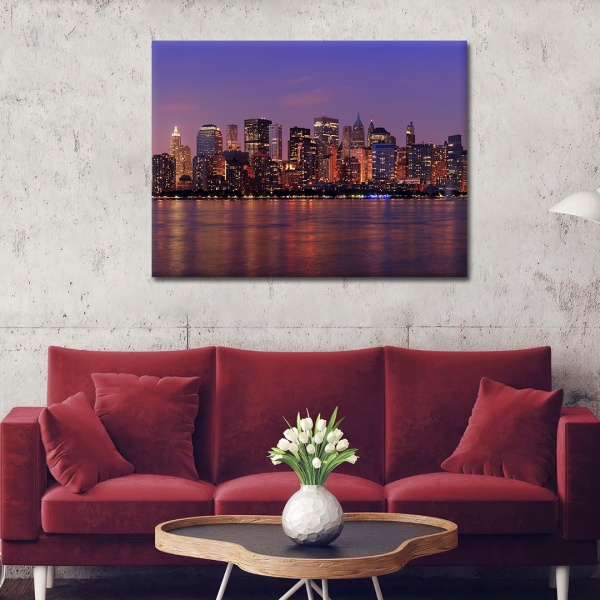 Постер Нічне місто 2 90x120 см Brushme FNK0116404 