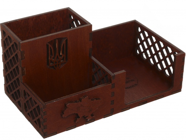 Органайзер настільний 18,8x10,8x9,5 см червоне дерево Nice goods