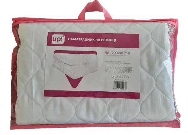 Наматрасник на резинке силиконизированый синтепон 90x200 см 
