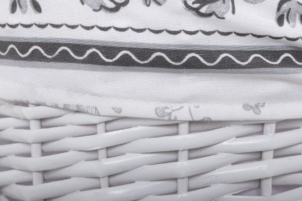 Корзина плетеная с текстилем 44х30х48 см HQ13-53CD-2 