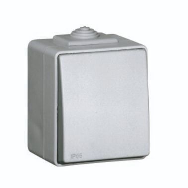 Выключатель Efapel перекрестный одноклавишный Waterproof без подсветки 16 А 250В серый 48051 CCZ