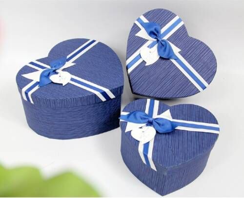 Коробка подарочная UFO Сердце 5039-011 20х23х11 см Dark Blue