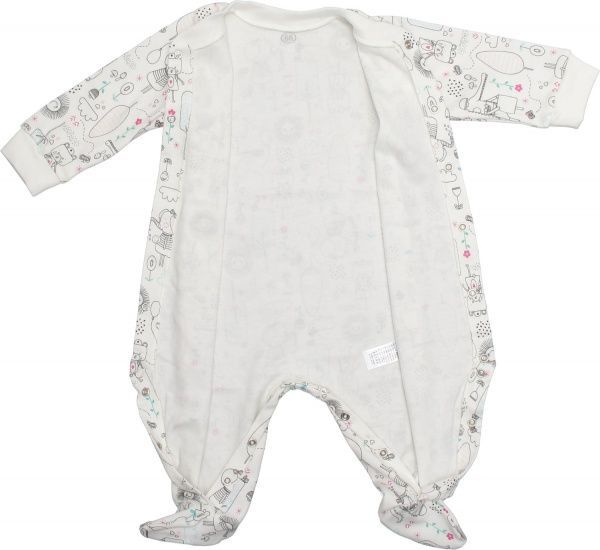 Боді Фламінго ясельний р.68 молочний 647-217