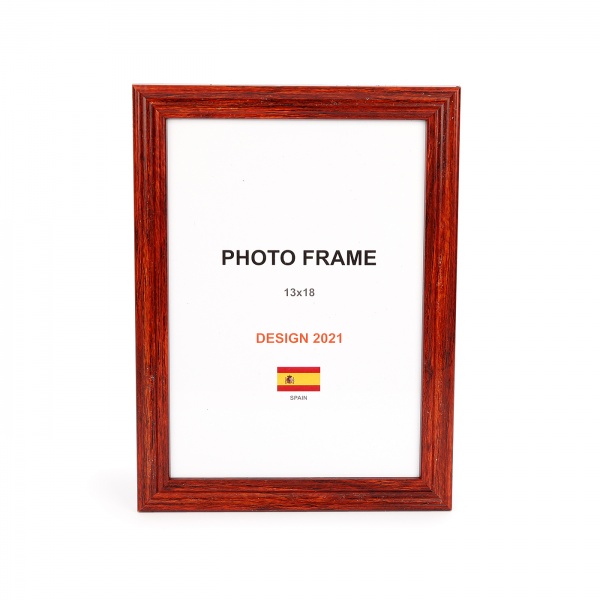 Рамка для фото 1 фото 13х18 см червоне дерево 