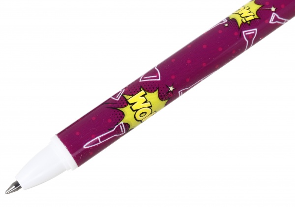 Ручка гелевая напиши-зитры подлодка фиолетовая 