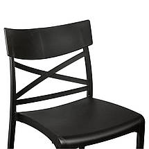 Стілець пластиковий Bica Сroix 80x46x56 см графіт