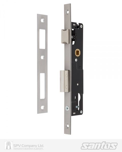 Дверний замок вхідний SANTOS DIN 726 UNIV BS 85мм SS FOREND SP