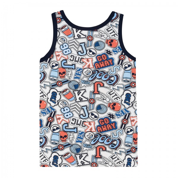 Майка для мальчиков Bibo 44033 р.92 белый с синим 