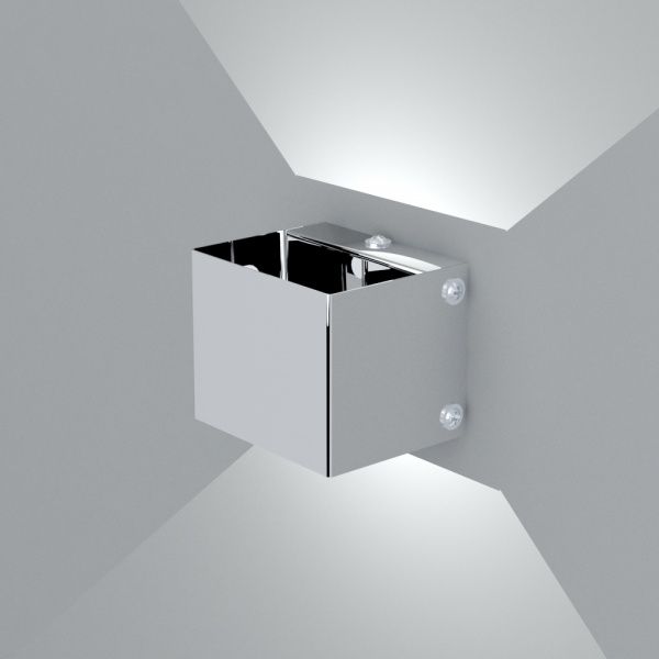 Светильник настенный Iterna 2Qube G4 хром 