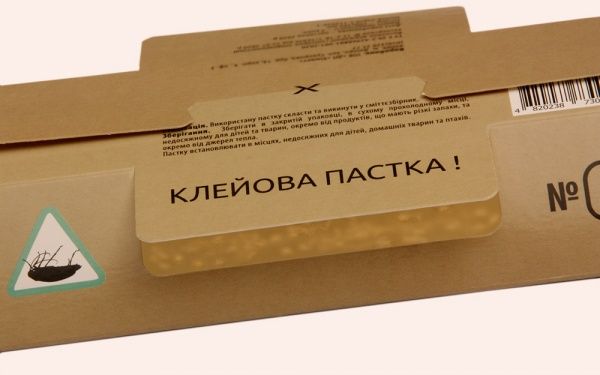 Пастка клейова ЕКОЛОВ проти тарганів та мурах з приманкою 30 г