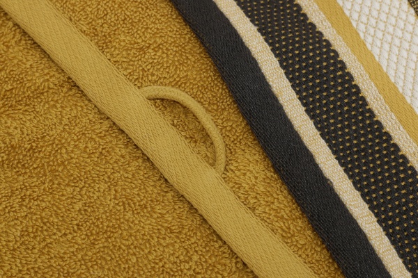 Рушник махровий Aya 70x140 см гірчичний La Nuit 