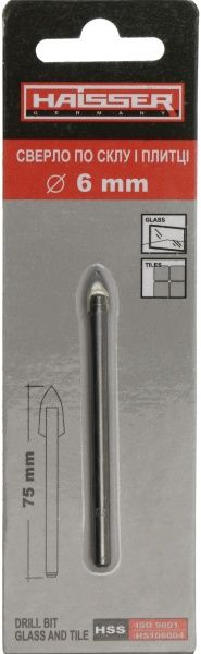 Сверло по плитке Haisser 6x65 мм