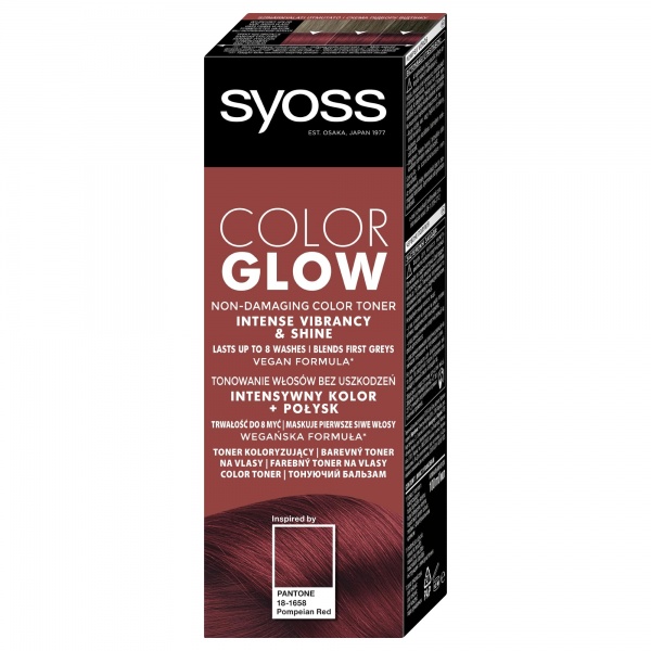 Бальзам відтінковий Syoss Color Glow Палкий Червоний 150 мл