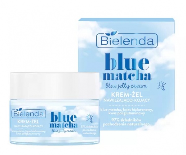Крем-гель день-ночь Bielenda Blue Matcha увлажняющий 50 мл