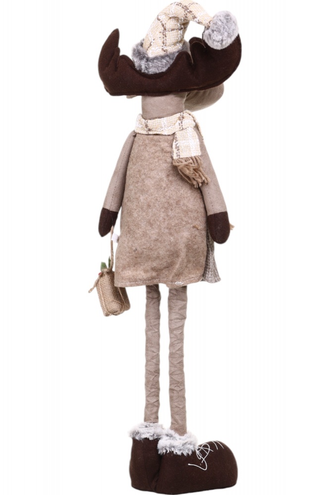 Декорація новорічна Лось на висувних ніжках 24x77 см коричневий 2 асортимента LF2223028AB