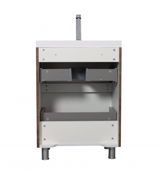 Тумба підлогова Aqua Rodos Vista каштан з умивальником Ваr 60 см