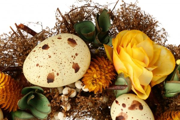 Венок пасхальный с яйцами E580218B