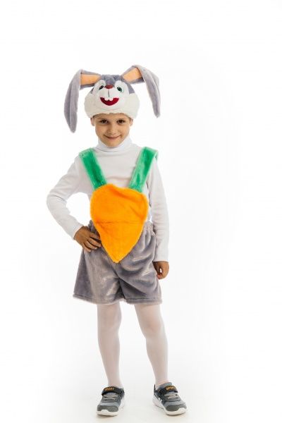 Костюм карнавальний КАРНАВАЛІЯ Кролик 4-7 років р.122 сірий 