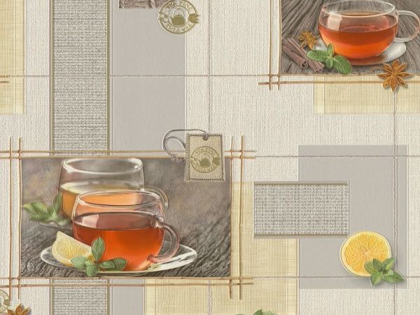 Шпалери вінілові на паперовій основі Слов'янські шпалери Expromt Чай 5757-10 0,53x10,05 м 